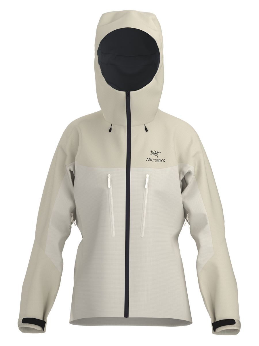 Robust og slitesterk skalljakke til dame fra Arcteryx i fargen Arctic Silk Sea Salt
