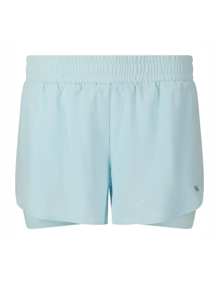 2 i 1 treningsshorts til dame fra Workout i fargen Winter Sky