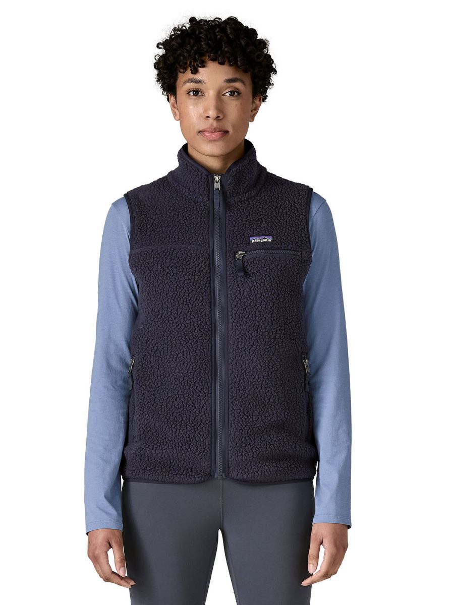 Vest i fleece fra Patagonia i fargen Sunken Blue