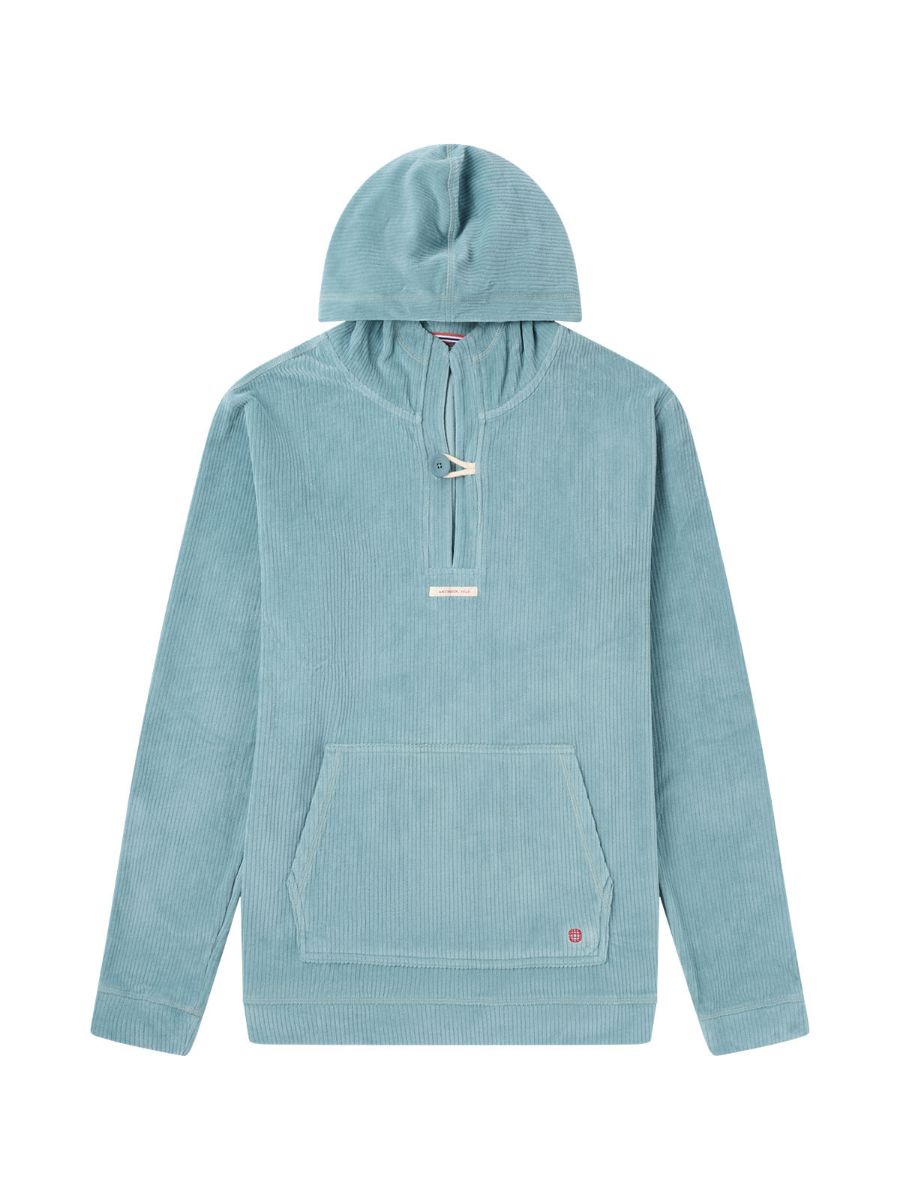 Komfortabel hettegenser til herre fra Amundsen i fargen Aqua