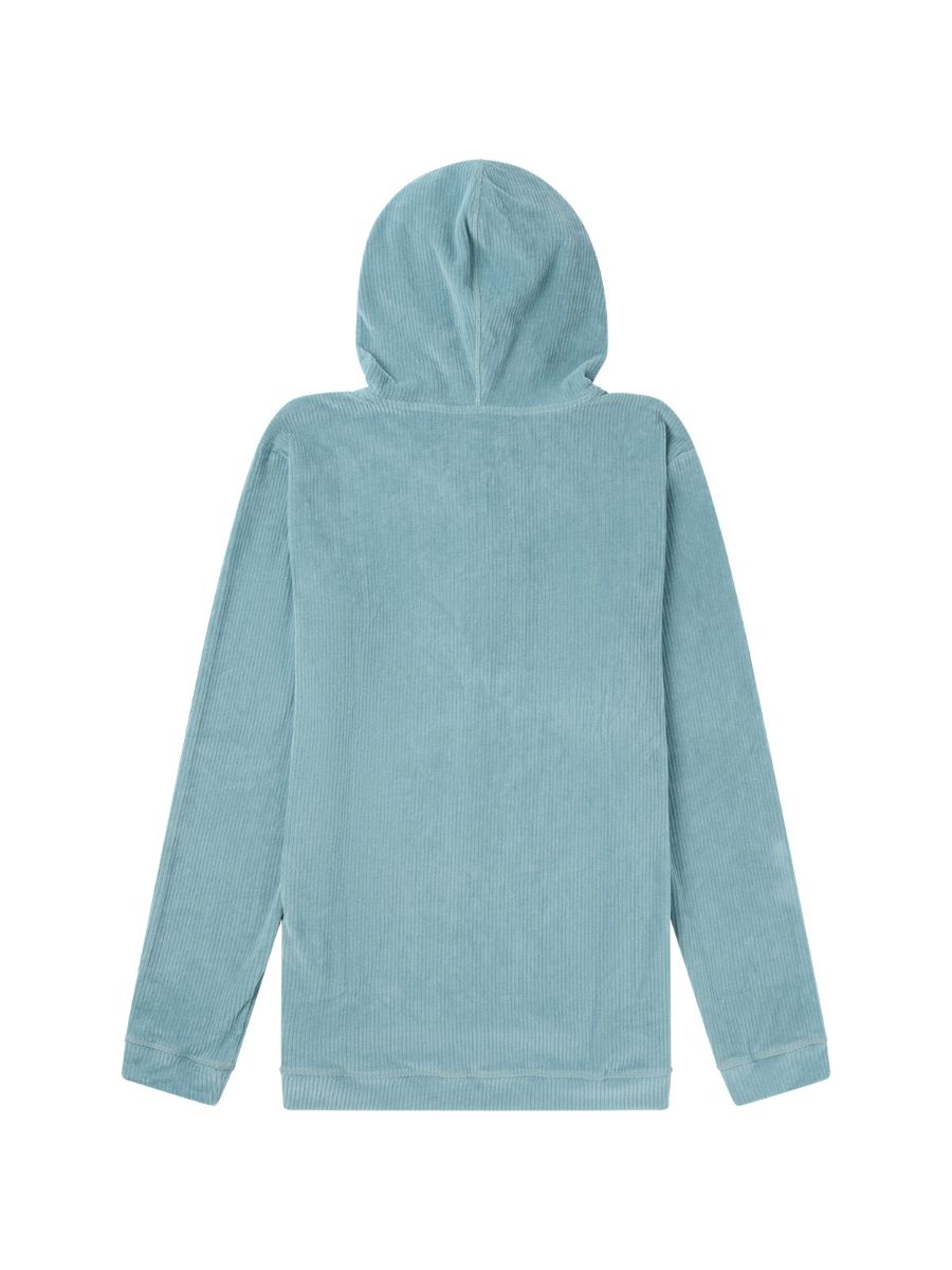 Komfortabel hettegenser til herre fra Amundsen i fargen Aqua