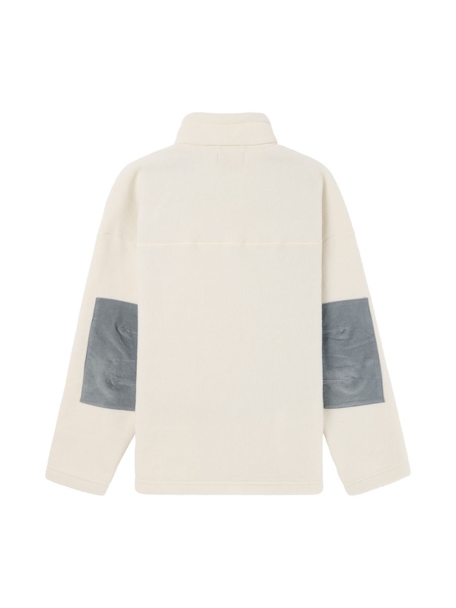 Fleecegenser fra Amundsen med detaljer i cord