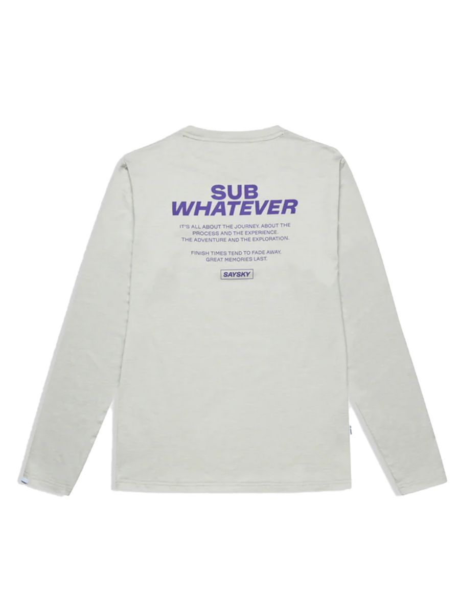 Longsleeve til løping fra SaySky i fargen Grey