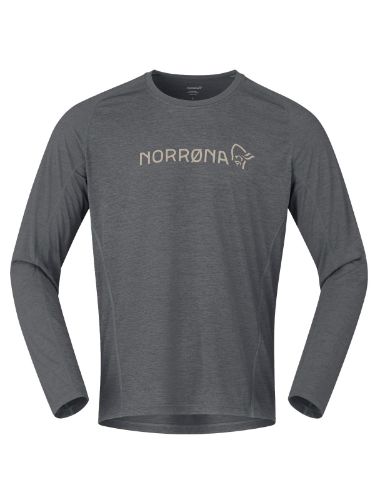 Allsidig treningsgenser til herre fra Norrøna i fargen Beluga