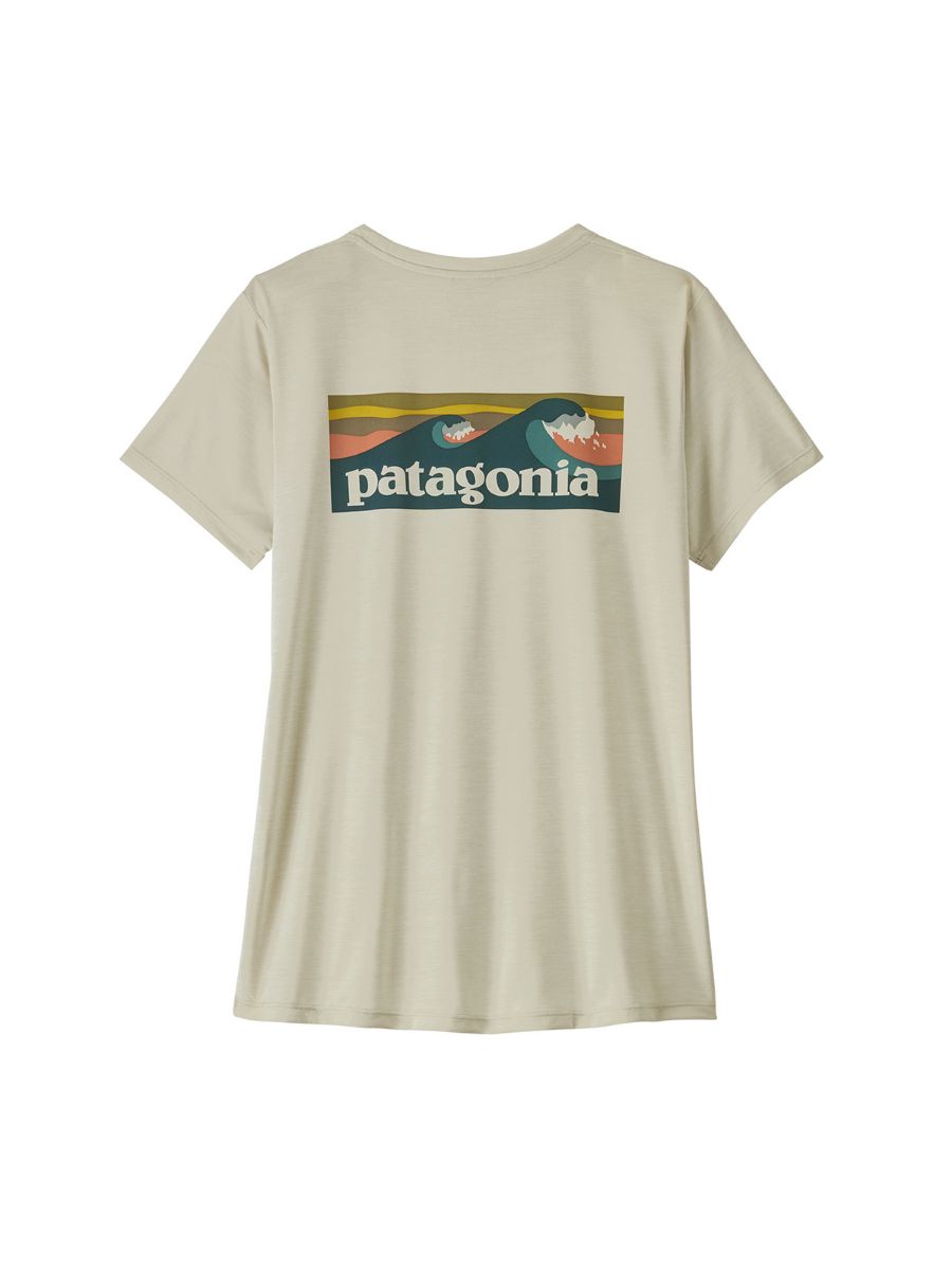 T-skjorte med trykk fra Patagonia til dame