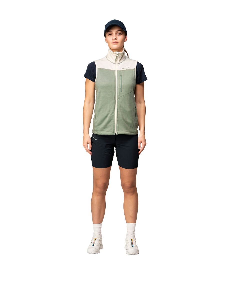 Vest i merinoull til dame fra Devold