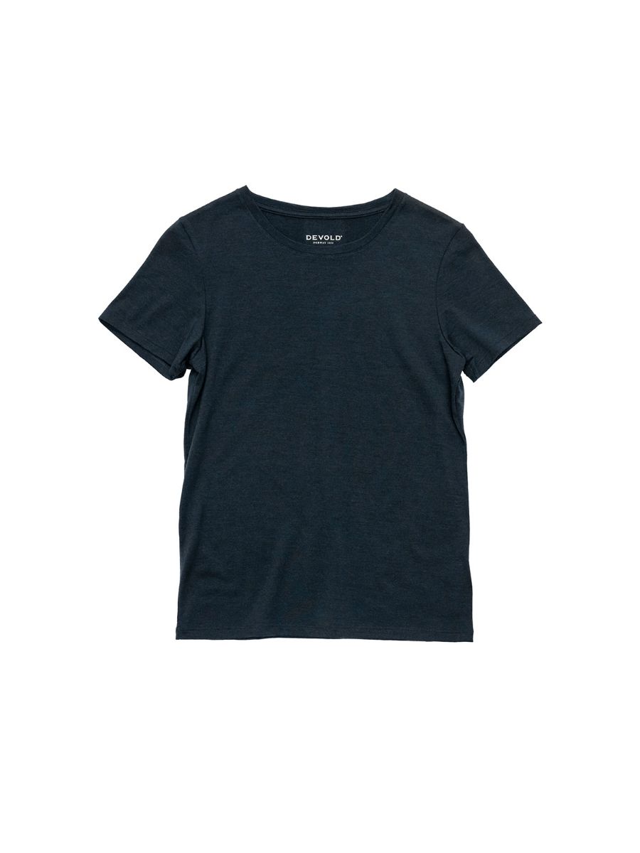 Klassisk t-skjorte til dame i merinoull fra Devold