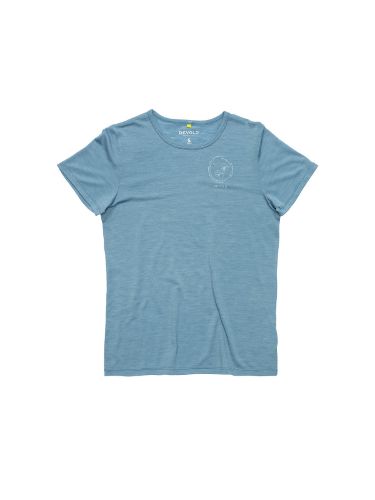 T-skjorte til dame i merinoull i fargen SkyBlue