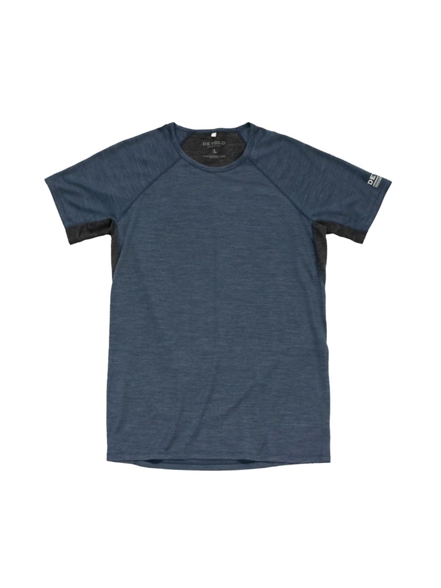 T-skjorte i ull til herre fra Devold i fargen Night