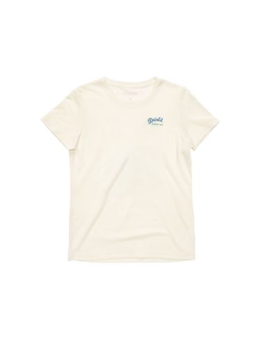 T-skjorte til dame fra Devold i fargen White med trykk på ryggen