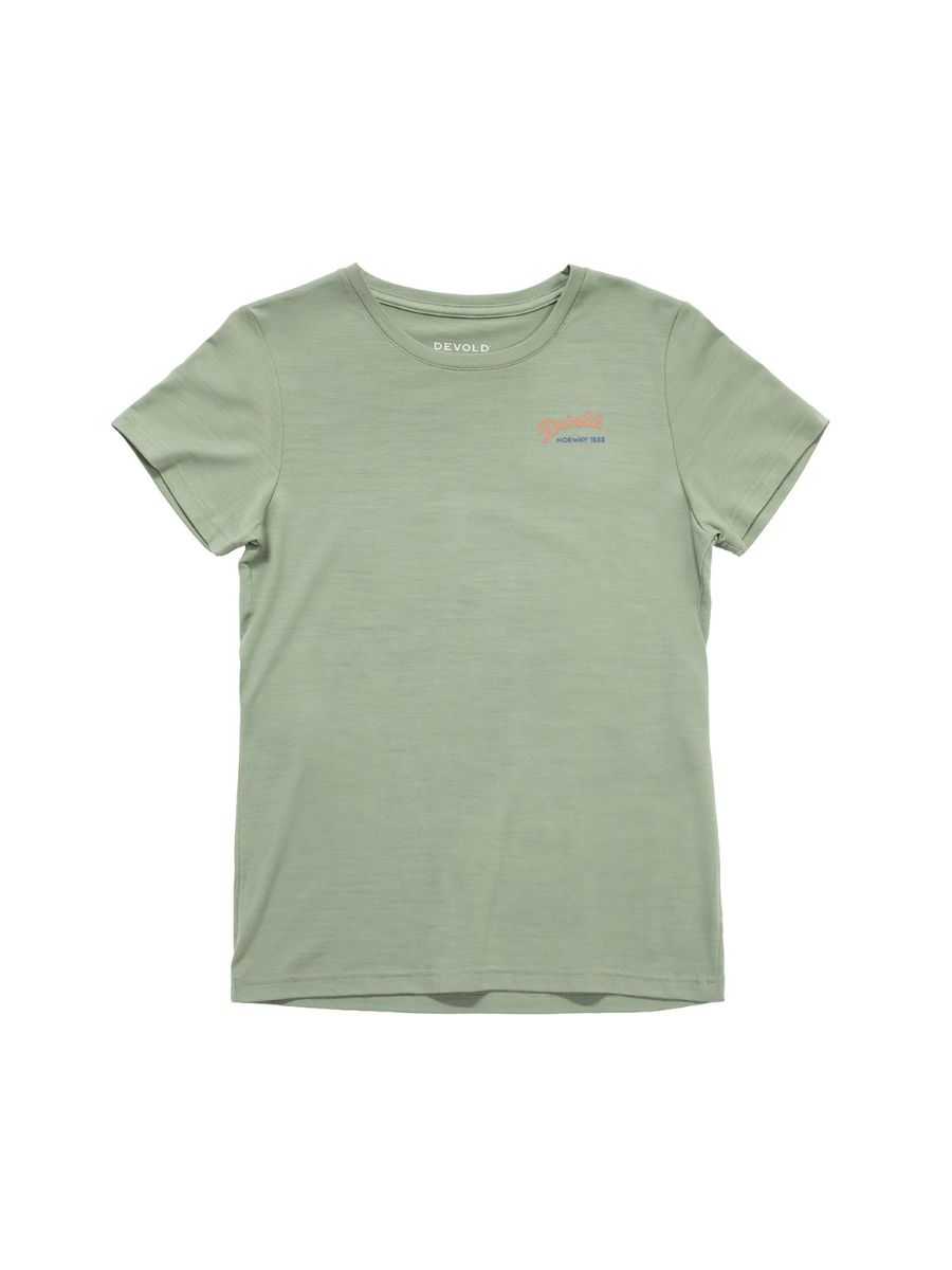 T-skjorte i ull til dame fra Devold 