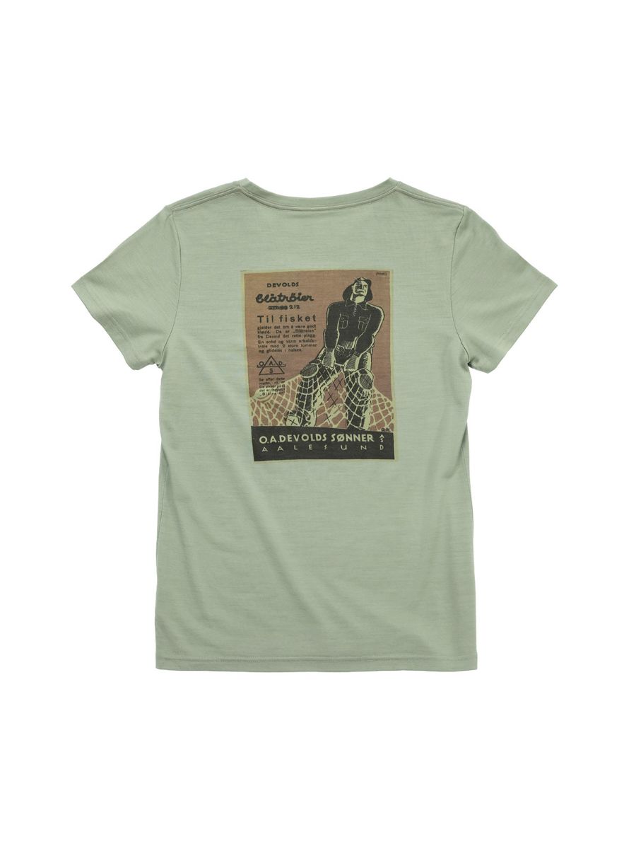 T-skjorte i ull til dame fra Devold 