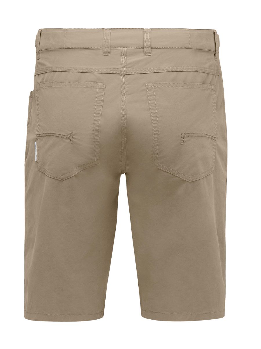 Shorts til herre i bomull fra Norrøna i fargen Winter Twig