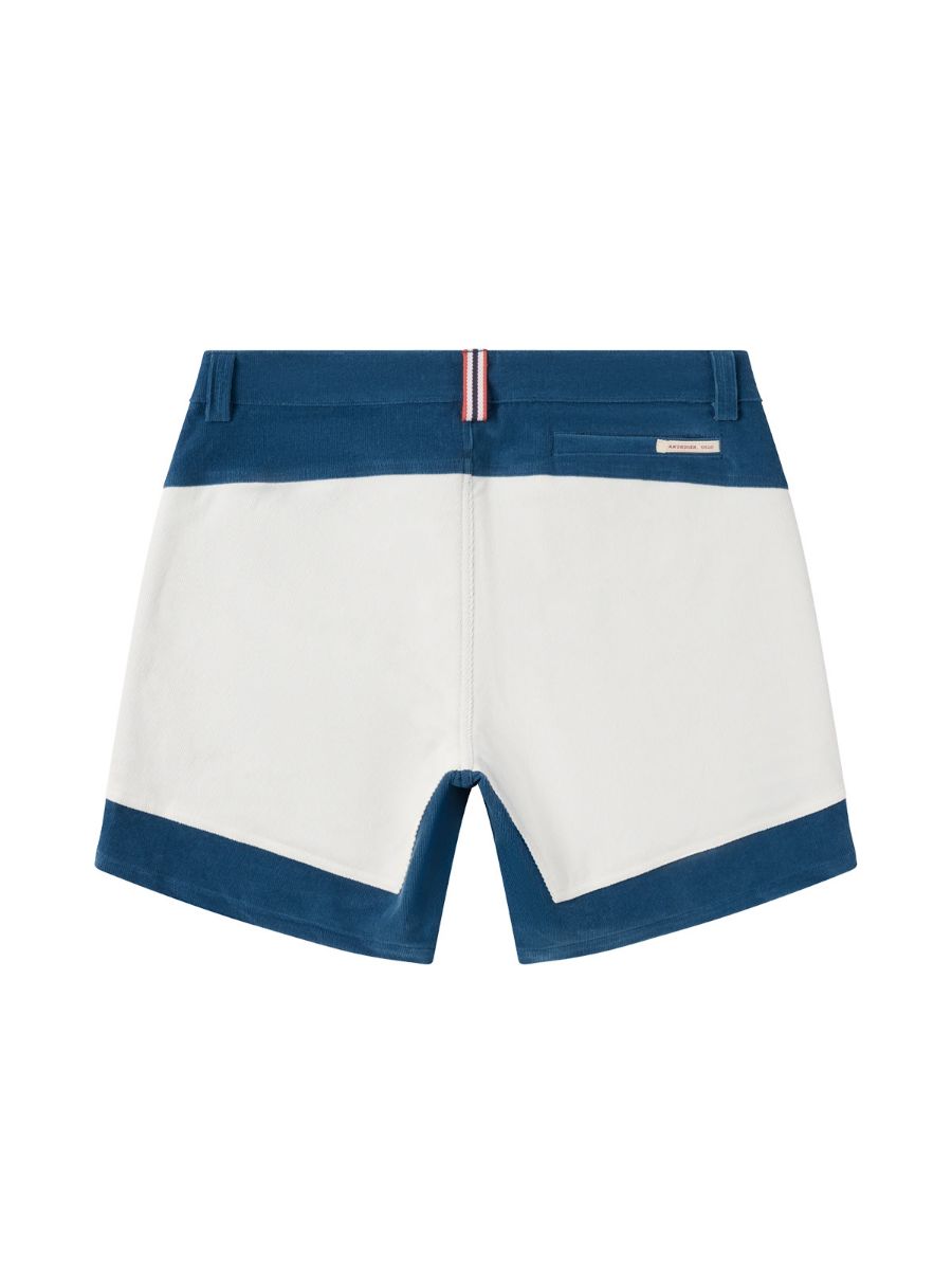 Shorts i kord til herre i fargen Indigo Natural