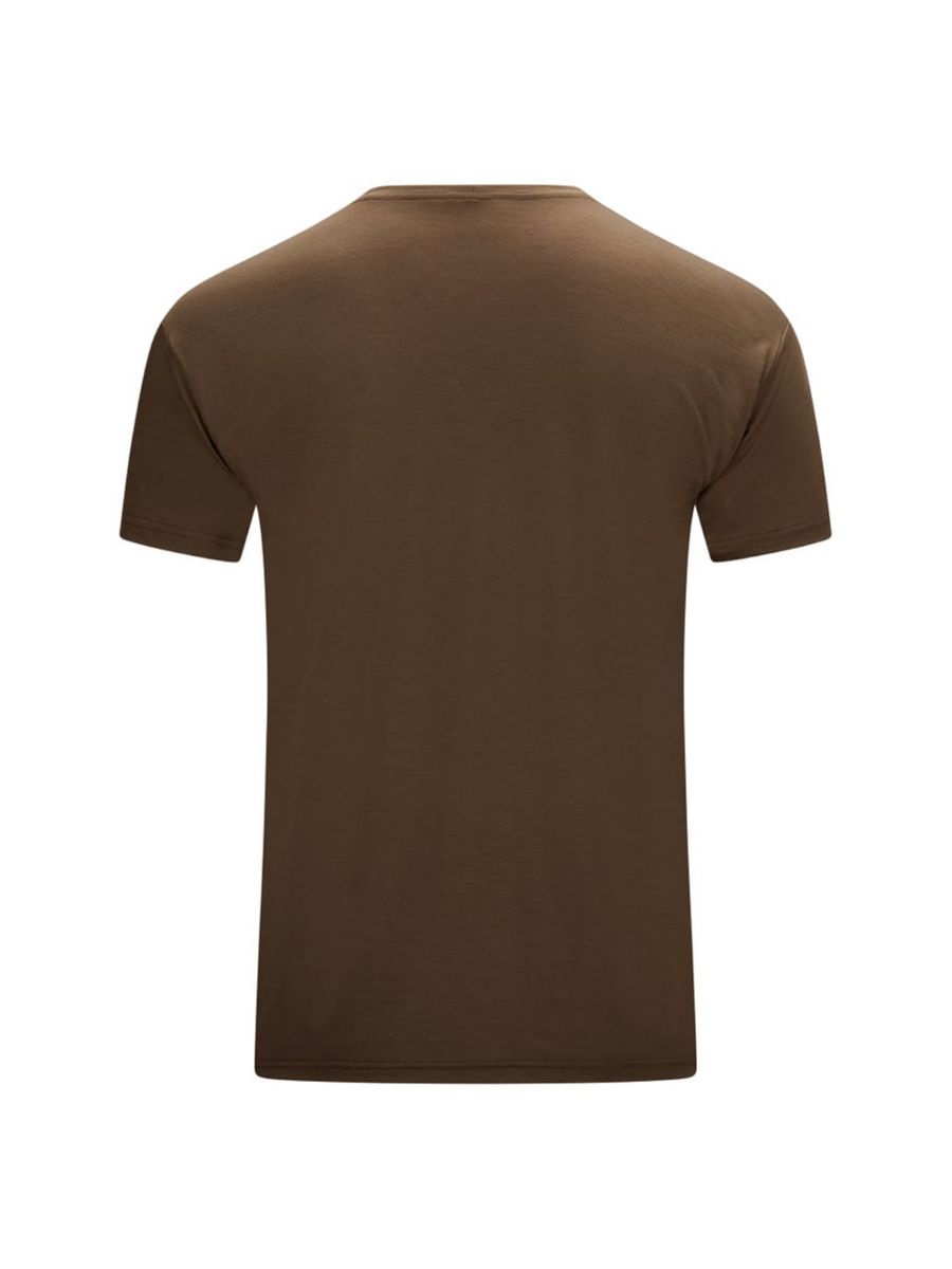 T-skjorte i ull fra Aclima i fargen Dark Earth