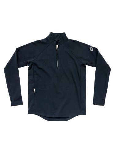 Overdel til herre fra Devold med glidelås i halsen