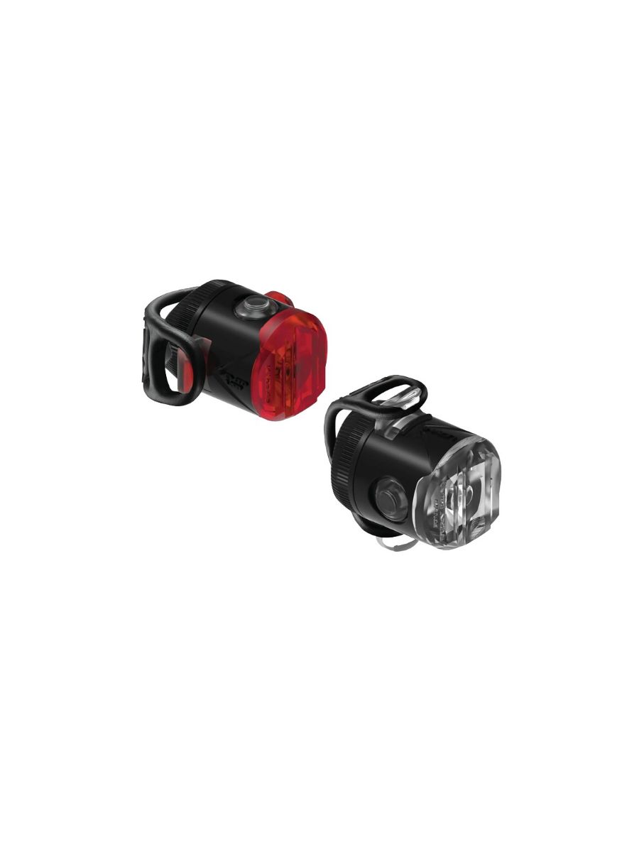 Kompakt og lett sykkellyssett med frontlys på 50 lumen og baklys på 15 lumen. Perfekt for pendling og bysykling, med enkel USB-C-lading og IPX7-sertifisert vanntetthet.