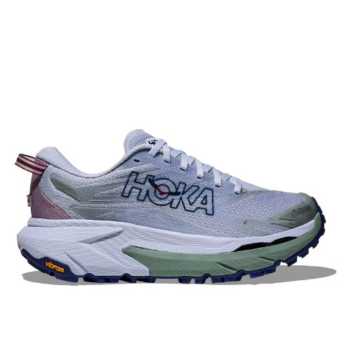 Terreng løpesko til dame fra Hoka i fargen Ambiant Blue Rosemary