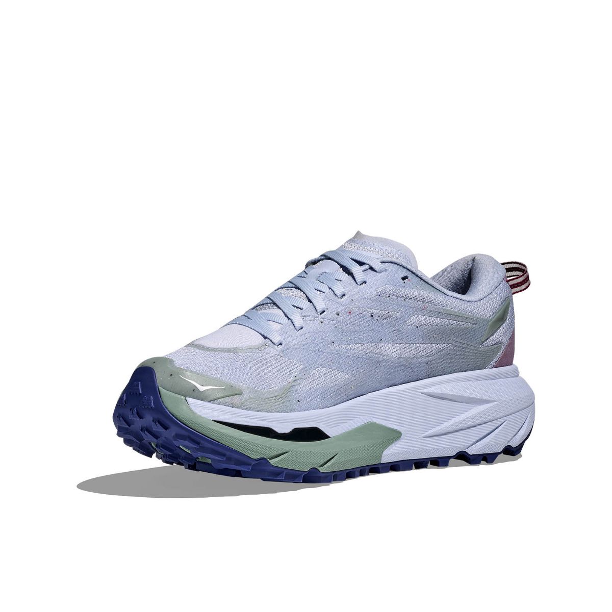 Terreng løpesko til dame fra Hoka i fargen Ambiant Blue Rosemary