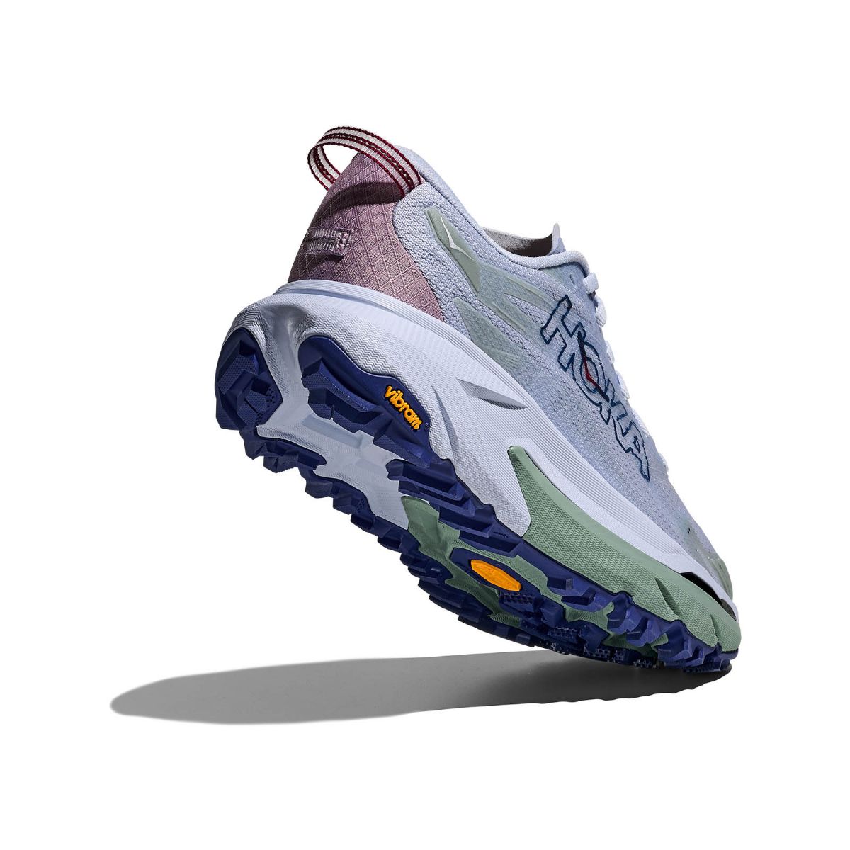 Terreng løpesko til dame fra Hoka i fargen Ambiant Blue Rosemary