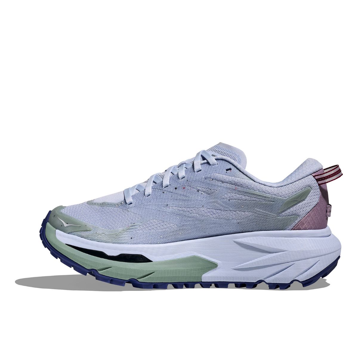 Terreng løpesko til dame fra Hoka i fargen Ambiant Blue Rosemary