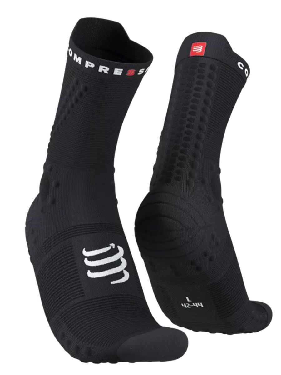 Løpesokker fra CompresSport i fargen black