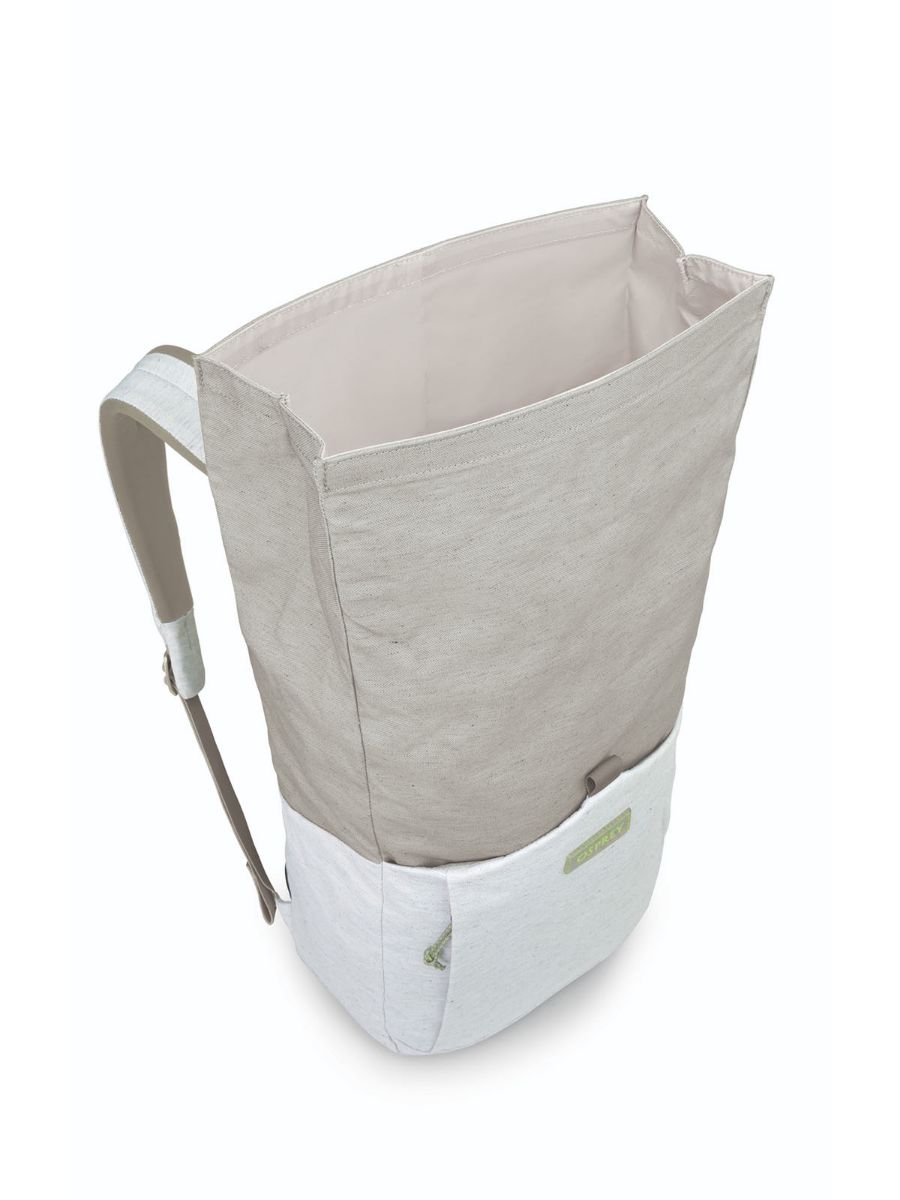 Praktisk sekk med rullemekanisme i lokket fra Osprey