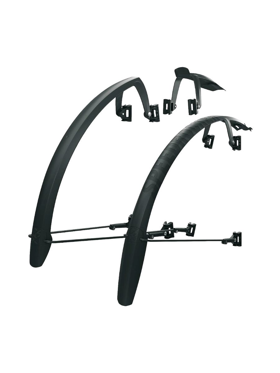 Skjermsett for grus- og langtursykler, passer dekk 32-45 mm bredde.