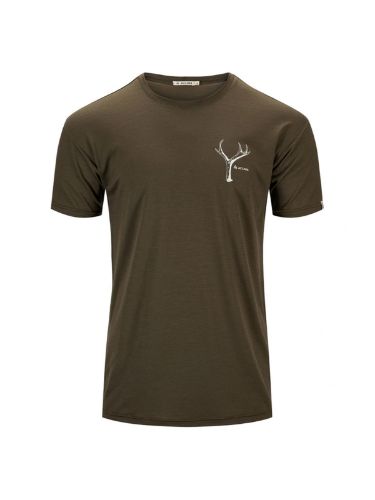 T-skjorte herre i ull fra Aclima med print på brystet