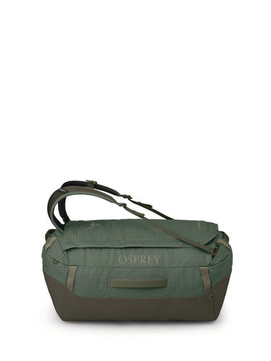 Praktisk og romslig duffelbag fra Osprey som rommer 65L