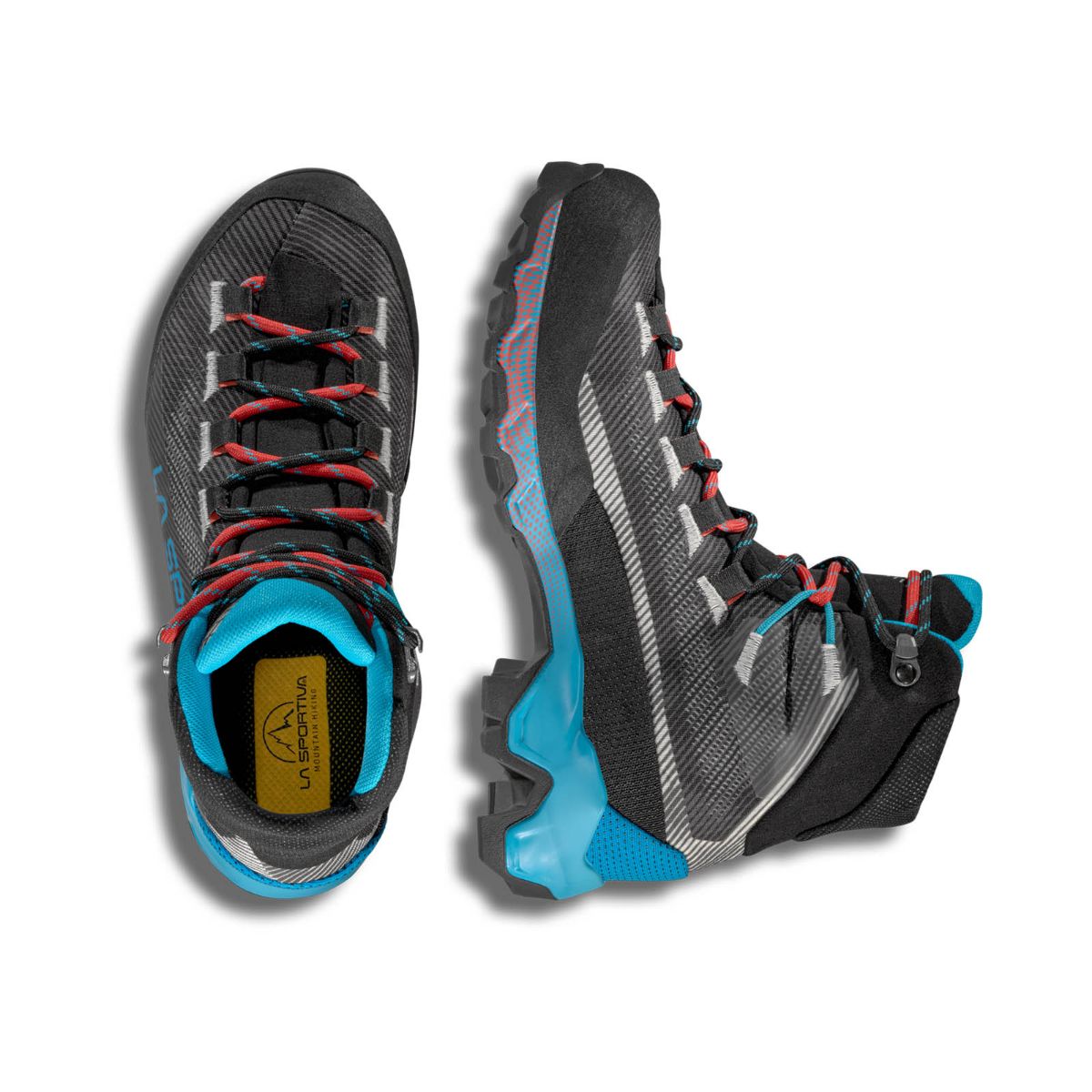 Fjellstøvel fra La Sportiva til dame i fargen Carbon Malibu Blue