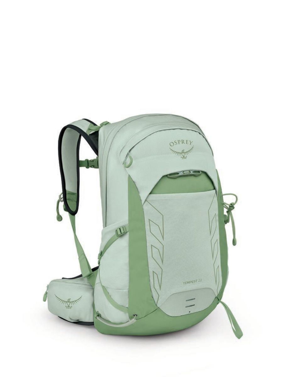 Ryggsekk fra Osprey i fargen Frosty Mint Green Botanica som rommer 22l