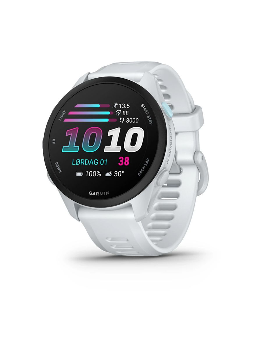 Sportsklokke fra Garmin, Forerunner 70 i fargen Whitestone