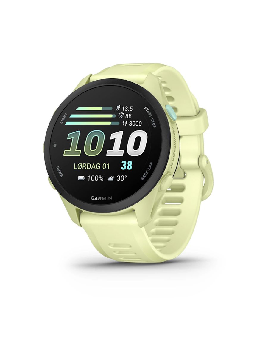Sportsklokke fra Garmin, Forerunner 70 i fargen Citron