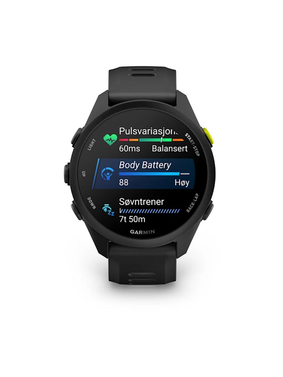 Sportsklokke fra Garmin, Forerunner 70 i fargen Black