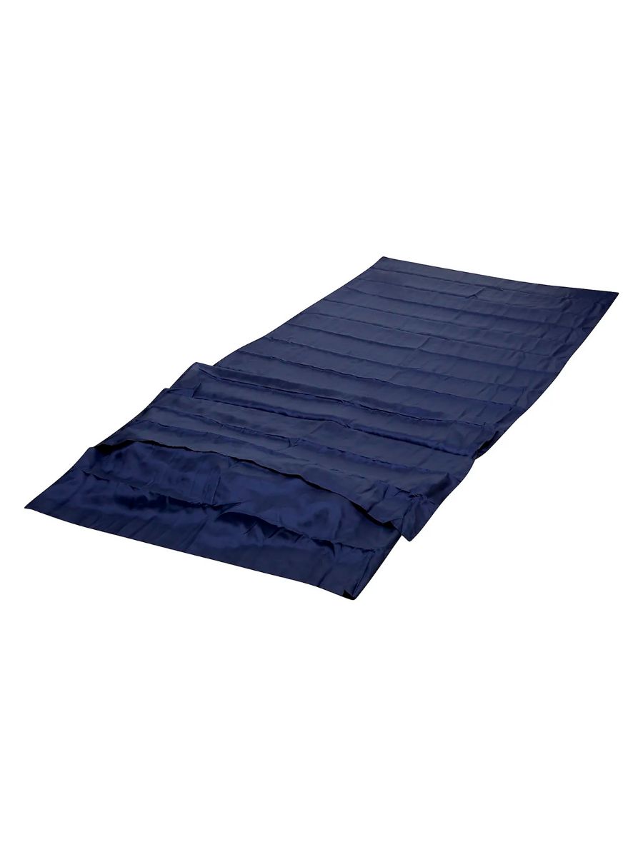 Liner for sovepose i silke i fargen Dark Blue