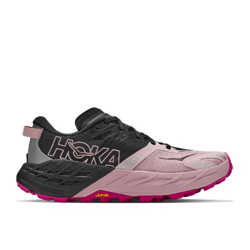Lett og robust terrengsko til dame fra Hoka i fargen Black Pink Opal