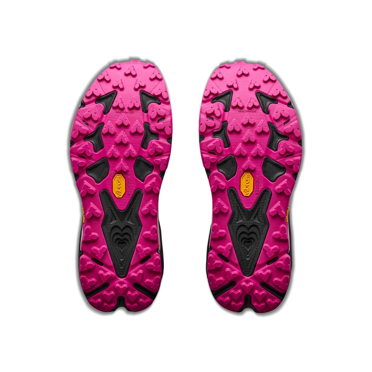Lett og robust terrengsko til dame fra Hoka i fargen Black Pink Opal