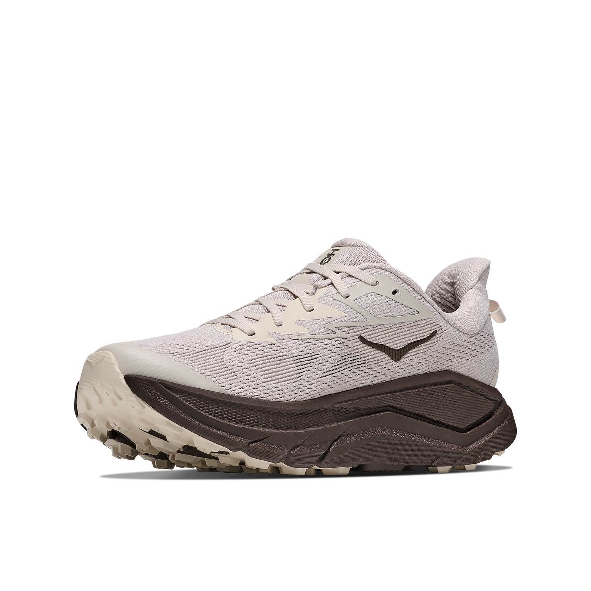 Allsidig og komfortabel terrengsko fra Hoka til herre. Challenger 8 i fargen River Rock Grey Cast Iron