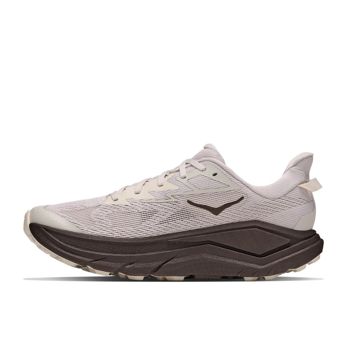 Allsidig og komfortabel terrengsko fra Hoka til herre. Challenger 8 i fargen River Rock Grey Cast Iron