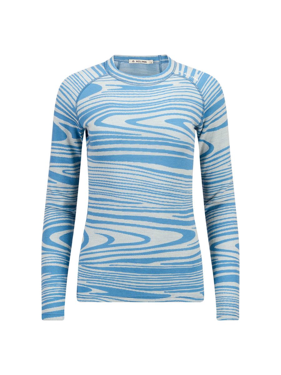 Longsleeve i ull fra Aclima i fargen Niagra Motion