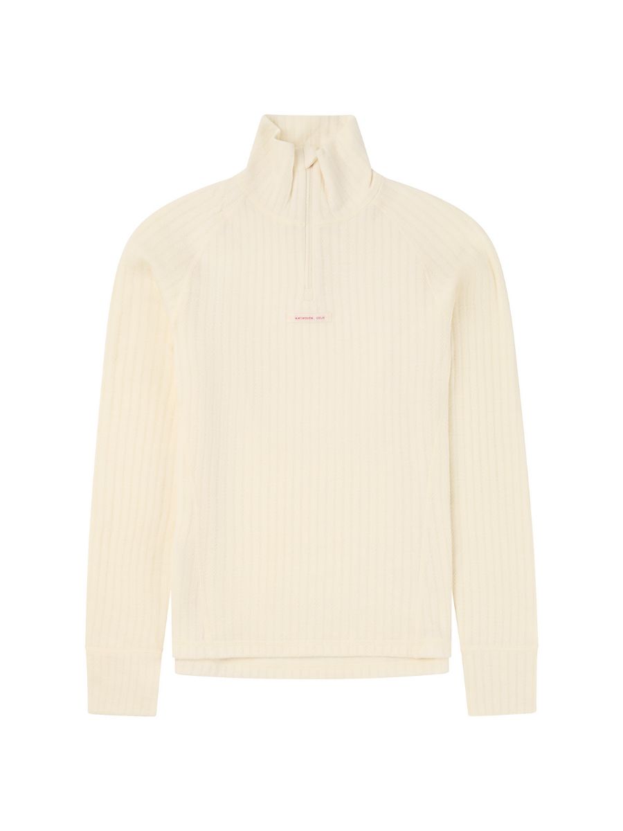 Ullundertøy til dame fra Amundsen. Genser med half Zip