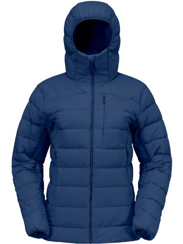 Dunjakke fra Norrøna i fargen Indigo Night