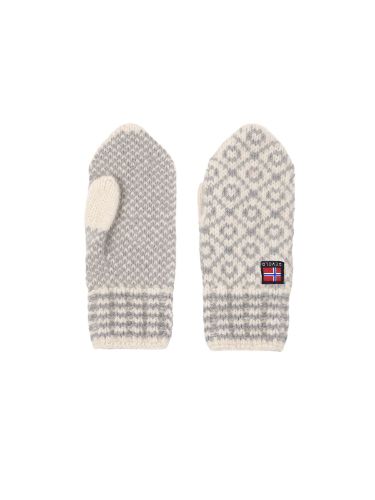 Votter fra Devold i fargen Offwhite Grey