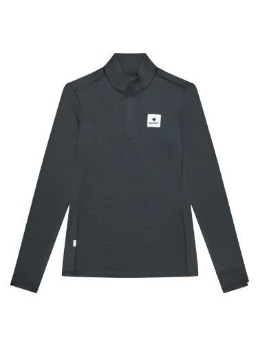 Longsleeve til dame med glidelås i halsen 