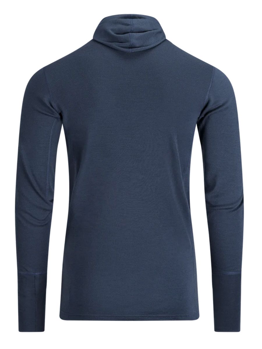 Ullgenser med halfzip og hette fra Aclima til herre