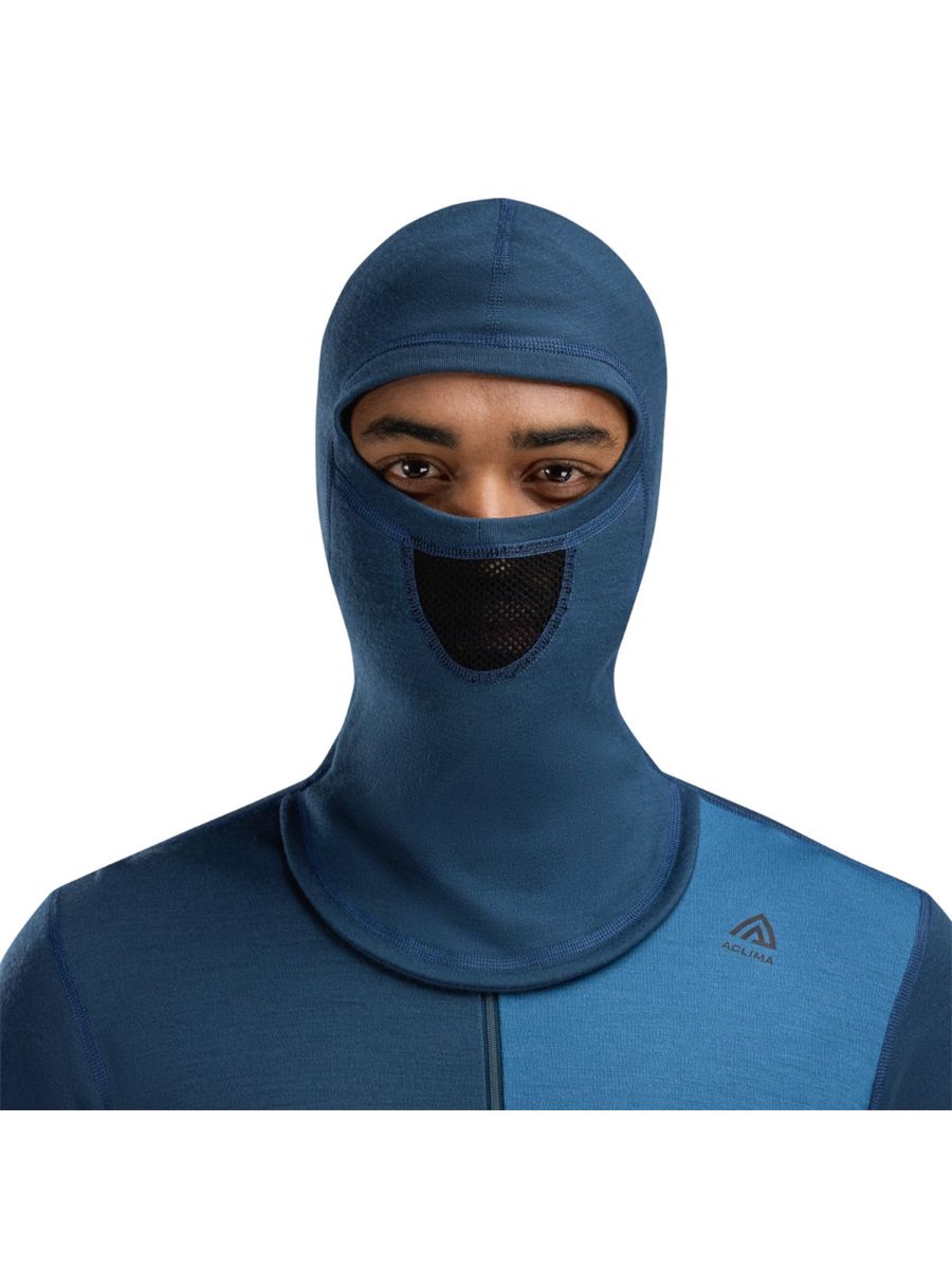 Ullgenser med halfzip og hette fra Aclima til herre