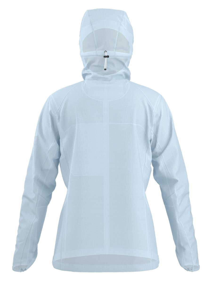 Lett vindjakke til dame fra Arcteryx i fargen Alpine Blue