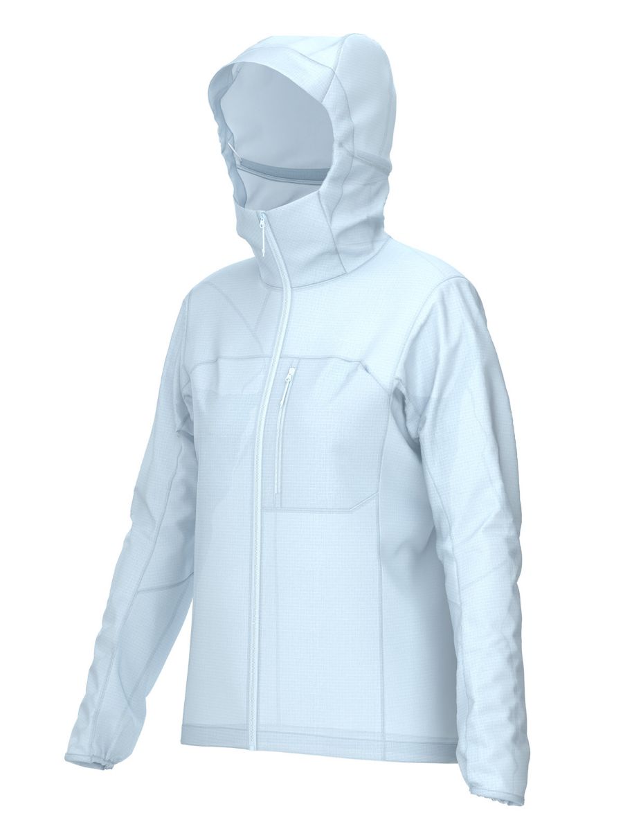 Lett vindjakke til dame fra Arcteryx i fargen Alpine Blue