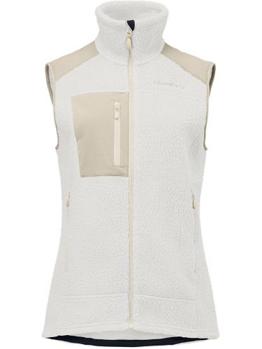 Vest i fleece til dame fra Norrøna i fargen Whisper White Oatmeal